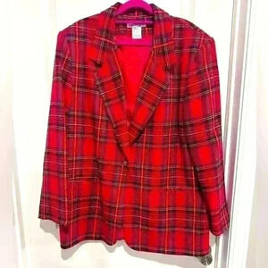 COPY - Alison Craig vintage Women’s Size 12 Wool Blend Tartan Plaid Blazer